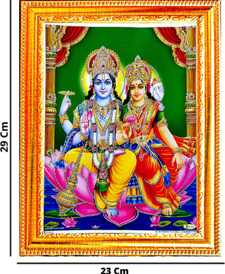SUNINOW vishnu laxmi photo frame |vishnu photo Religious Frame