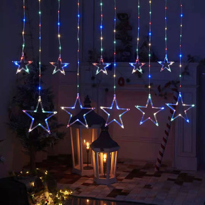 FStyler 12 LEDs 2.49 m Multicolor Flickering, Color Changing, Steady Star Rice Lights(Pack of 1)