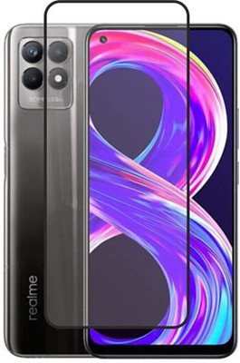 XRENGTH Edge To Edge Tempered Glass for REALME 8i(Pack of 1)