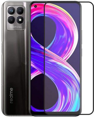Express Buy Edge To Edge Tempered Glass for Realme 8i(Pack of 1)