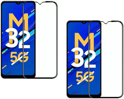 ISAAK Edge To Edge Tempered Glass for Samsung Galaxy M32 5G Edge to Edge, Full Glue, 11D Tempered Glass(Pack of 2)