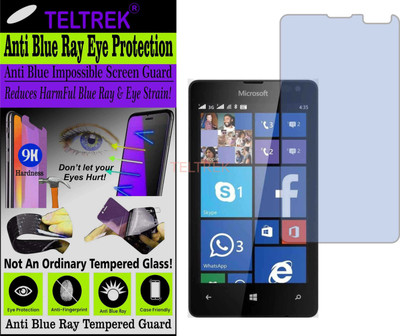TELTREK Tempered Glass Guard for MICROSOFT LUMIA 435 (Impossible UV AntiBlue Light)(Pack of 1)