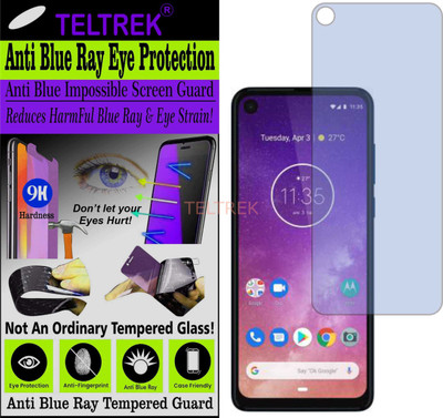 TELTREK Tempered Glass Guard for MOTOROLA MOTO ONE VISION (Impossible UV AntiBlue Light)(Pack of 1)