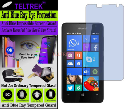 TELTREK Tempered Glass Guard for MICROSOFT LUMIA 430 DUAL SIM (Impossible UV AntiBlue Light)(Pack of 1)