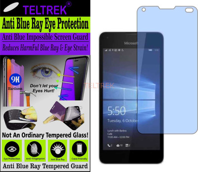 TELTREK Tempered Glass Guard for MICROSOFT LUMIA 550 (Impossible UV AntiBlue Light)(Pack of 1)