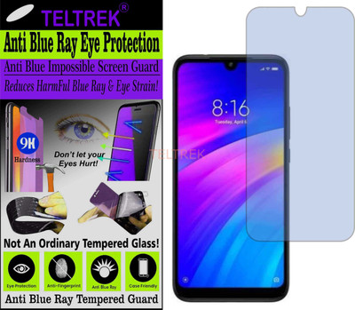 TELTREK Tempered Glass Guard for MI REDMI 7 (Impossible UV AntiBlue Light)(Pack of 1)
