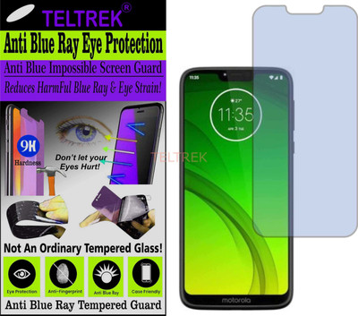 TELTREK Tempered Glass Guard for MOTOROLA MOTO G7 POWER (Impossible UV AntiBlue Light)(Pack of 1)