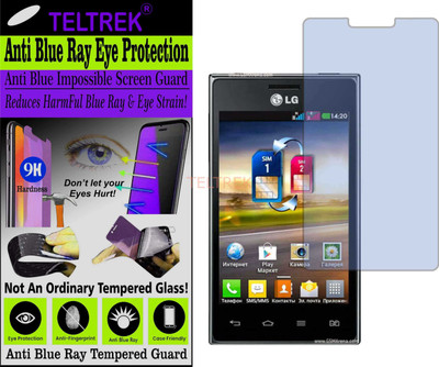 TELTREK Tempered Glass Guard for LG OPTIMUS L5 DUAL E615 (Impossible UV AntiBlue Light)(Pack of 1)