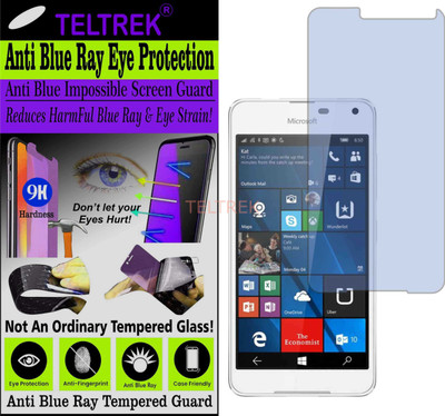 TELTREK Tempered Glass Guard for MICROSOFT LUMIA 650 DUAL SIM (Impossible UV AntiBlue Light)(Pack of 1)