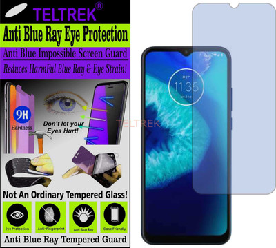 TELTREK Tempered Glass Guard for MOTOROLA G8 POWER LITE (Impossible UV AntiBlue Light)(Pack of 1)