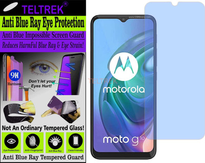 TELTREK Tempered Glass Guard for MOTOROLA MOTO G10 POWER (Impossible UV AntiBlue Light)(Pack of 1)