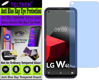 TELTREK Tempered Glass Guard for LG W41 PRO (Impossible UV AntiBlue Light)(Pack of 1)