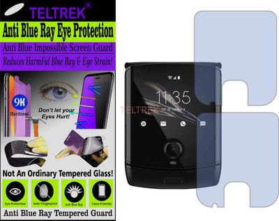 TELTREK Tempered Glass Guard for MOTO RAZR 2019 (Impossible UV AntiBlue Light)(Pack of 1)