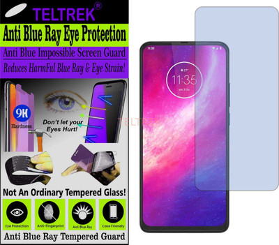 TELTREK Tempered Glass Guard for MOTOROLA ONE HYPER (Impossible UV AntiBlue Light)(Pack of 1)