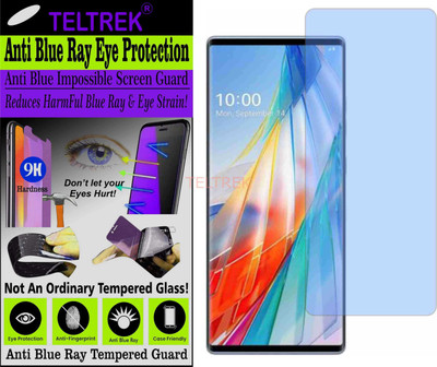 TELTREK Tempered Glass Guard for LG WING (Impossible UV AntiBlue Light)(Pack of 1)