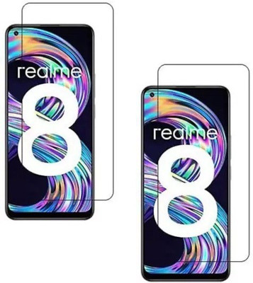 ISAAK Tempered Glass Guard for Realme 8s 5G(Pack of 2)