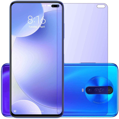 ELEF Edge To Edge Tempered Glass for Poco X2 Anti Blu Eye Protector Tempered Glass Blocks Excess Harmful Blue Light(Pack of 1)