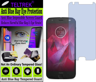 TELTREK Tempered Glass Guard for MOTOROLA Z2 FORCE (Impossible UV AntiBlue Light)(Pack of 1)