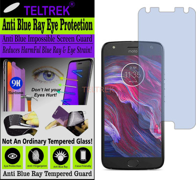TELTREK Tempered Glass Guard for MOTO X4 4TH GEN (Impossible UV AntiBlue Light)(Pack of 1)