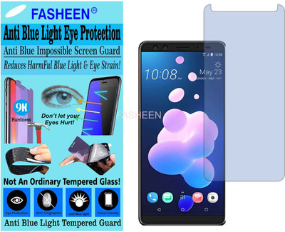 Fasheen Tempered Glass Guard for HTC U12 PLUS (Impossible UV AntiBlue Light)(Pack of 1)