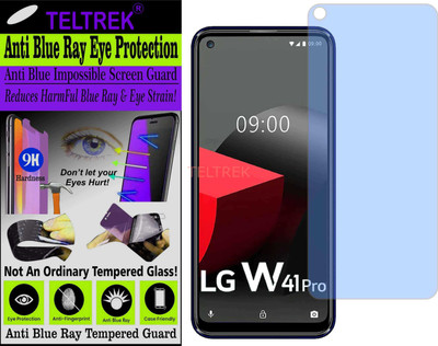 TELTREK Tempered Glass Guard for LG W41 PLUS (Impossible UV AntiBlue Light)(Pack of 1)
