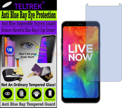 TELTREK Tempered Glass Guard for LG Q7 PLUS (Impossible UV AntiBlue Light)(Pack of 1)