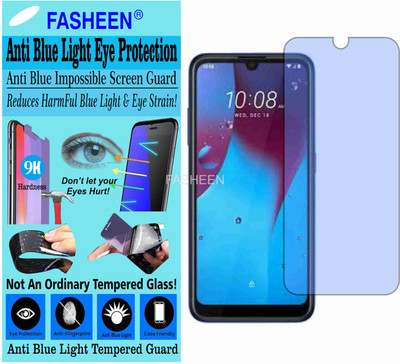 Fasheen Tempered Glass Guard for HTC WILDFIRE E1 PLUS (Impossible UV AntiBlue Light)(Pack of 1)