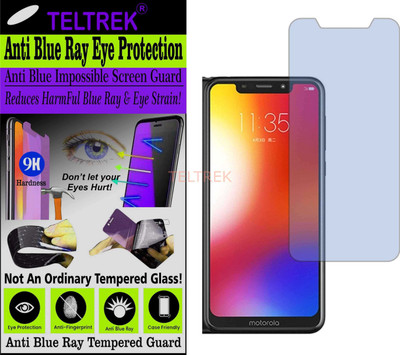 TELTREK Tempered Glass Guard for MOTO P30 PLAY (Impossible UV AntiBlue Light)(Pack of 1)