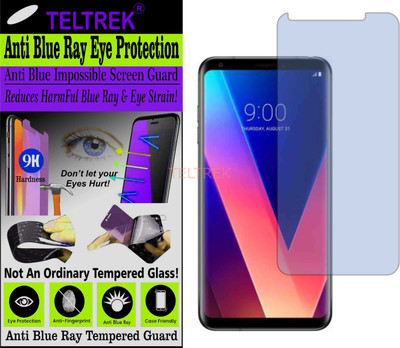 TELTREK Tempered Glass Guard for LG V30 PLUS THINQ (Impossible UV AntiBlue Light)(Pack of 1)