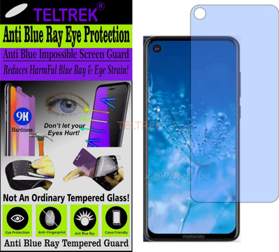 TELTREK Tempered Glass Guard for MOTOROLA MOTO P40 POWER (Impossible UV AntiBlue Light)(Pack of 1)