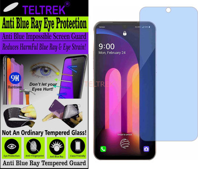 TELTREK Tempered Glass Guard for LG V60 THINQ (Impossible UV AntiBlue Light)(Pack of 1)