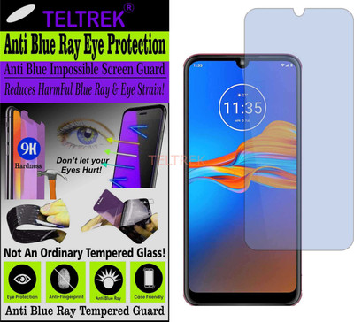 TELTREK Tempered Glass Guard for MOTOROLA MOTO E6 PLUS (Impossible UV AntiBlue Light)(Pack of 1)