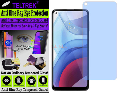 TELTREK Tempered Glass Guard for MOTOROLA G POWER 2021 (Impossible UV AntiBlue Light)(Pack of 1)