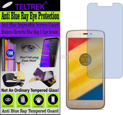 TELTREK Tempered Glass Guard for MOTOROLA MOTO C PLUS (Impossible UV AntiBlue Light)(Pack of 1)