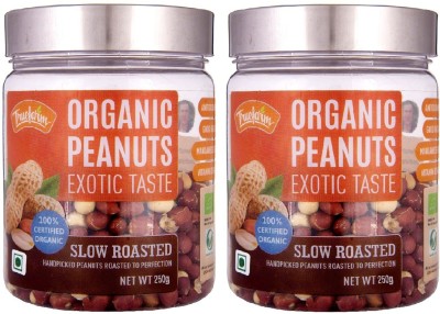 Truefarm Organic Roasted Unsalted Peanuts (Pack of 2 X 250g)(2 x 250 g)