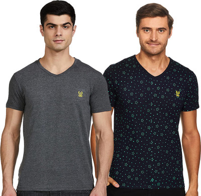 Jonney Colorblock Men Round Neck Multicolor T-Shirt