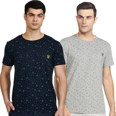 Jonney Colorblock Men Round Neck Multicolor T-Shirt
