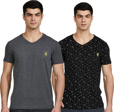Jonney Colorblock Men Round Neck Multicolor T-Shirt