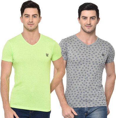 Jonney Colorblock Men Round Neck Multicolor T-Shirt