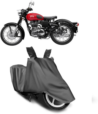 JEHOVA Two Wheeler Cover for Royal Enfield(Classic 350, Grey)