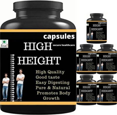 Secure Healthcare health ayurveda high height 180 capsules height(6 x 30 Capsules)