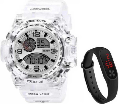 Actn A1C NEW GENERATION DIGITAL WHITE DIAL NEW DIGITAL LED SPORTS Digital smart Watch New Arrival Silicon Strap For Men digital Digital Watch - For Boys NEW GENERATION DIGITAL Digital Watch  - For Men & Women