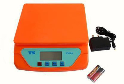 NIVAYO Compact Scale With Backlight TS-500v 30kg with Adaptor Digital Multi-Purpose Kitchen Weighing Scale Weighing Scale (Orange) TM-022 Weighing Scale(White, SKY BLUE)