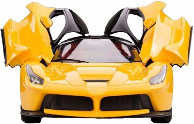 Amaflip Remote Control Super Car with Rechargeable Sports Racing(Yellow)