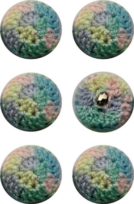 My Little Princess MLP-CR-Button 001A Plastic Buttons(Pack of 6)
