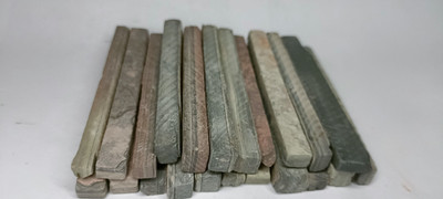Brighty 1kg Black slate pencil natural earthy shale stone soft Billards Chalk box(100 Sticks)