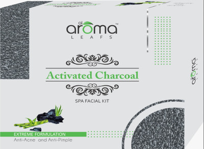 AlAroma Leafs ACTVATED CHARCOAL SPA FACIAL KIT(4 x 72.5 g)