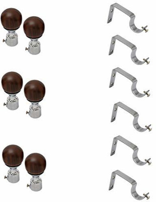 Rab Brown, Silver Rod Rail Bracket(Pack of 6)