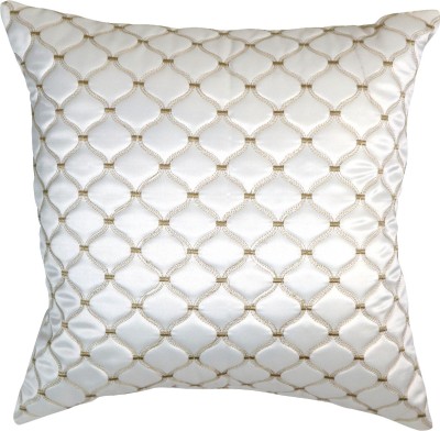 AMBIKA Embroidered Cushions Cover(Pack of 5, 60 cm*60 cm, White)