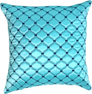AMBIKA Self Design Cushions Cover(Pack of 5, 30 cm*30 cm, Blue)